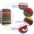 thumbnail image 5 of Shower Curtains Sets for Bathroom Decor Mexican Colorful StripesWaterproof Bathroom Curtain with Hooks,Rainbow Lines Ethnic Stylefor Bathroom Decor,36x72IN, 5 of 7