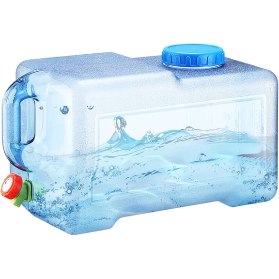 Water Container for Camping - 3.17 Gallon Dispensers - Portable Square Water Container with Tap - for Hiking Picnic Camping Survival Outdoor Beverage
