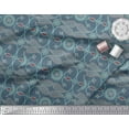 thumbnail image 2 of Soimoi Blue Rayon Fabric Paisleys Paisley Decor Fabric Printed BTY 58 Inch Wide, 2 of 3