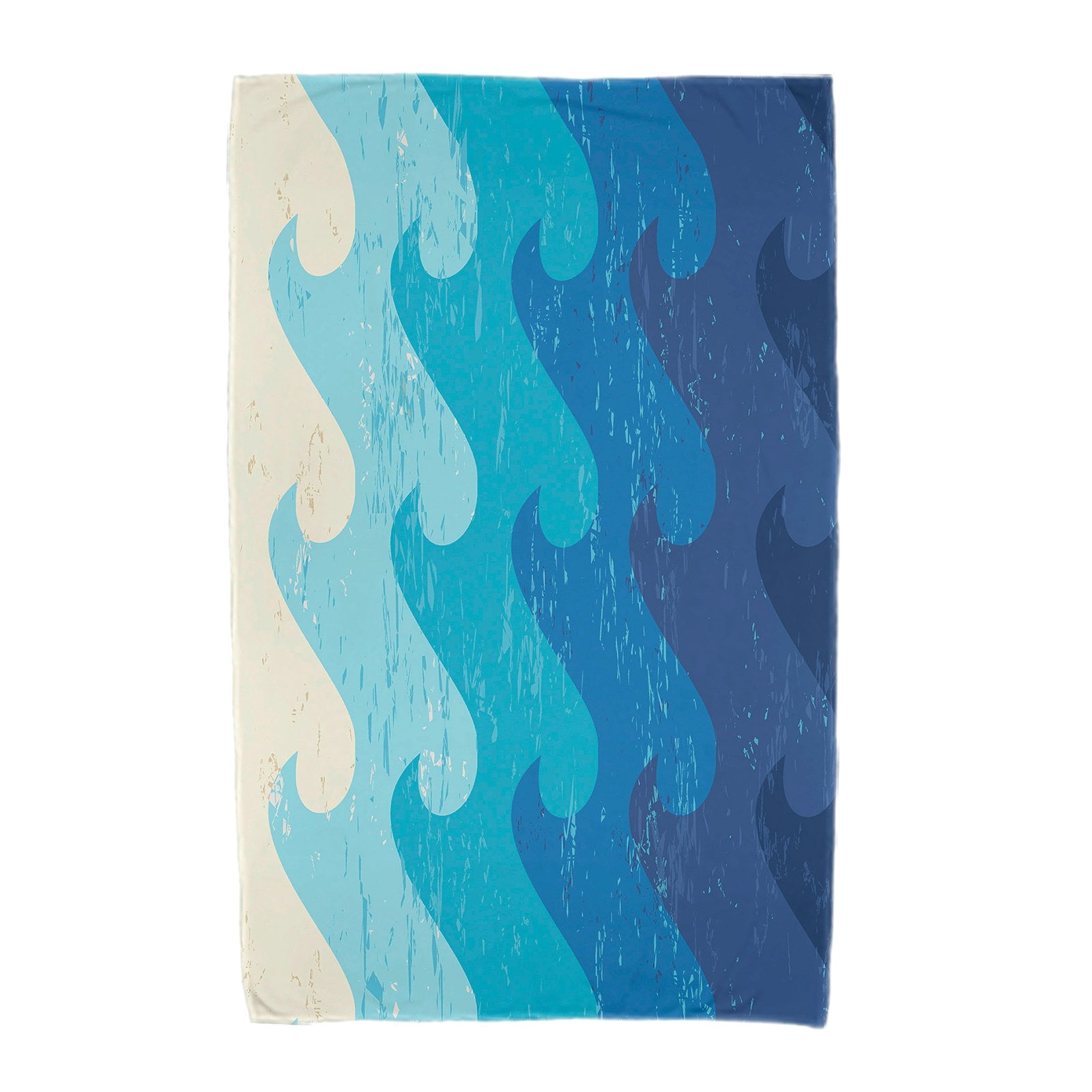 Simply Daisy 30" x 60" Deep Sea Geometric Print Beach Towel