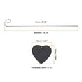 thumbnail image 2 of Unique Bargains Slate Heart Shape Plant Labels with Stainless Steel Hanging Rod Pen 5 Pack, 2 of 5