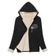 thumbnail image 4 of Ailaofu Women's Plus Rope Detail Oversized Hoodie Sherpa Zip Up Jacket, 4 of 7