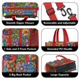 thumbnail image 3 of Teacher Tote Bag,Pioneer Flower Floral Print Pattern Teacher Utility Tote Bag,Large Work Tote Bags for Women with Multiple Pockets,Top Zipper Closure,13.8x10.6x6.7 Inch, 3 of 5