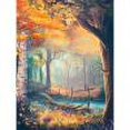 thumbnail image 2 of Cuadros Decorativos Bosque puente lago pintura al óleo por números Kits DIY lienzo pared arte imagen artesanal Ndcxsfigh Nuevos Originales, 2 of 9