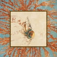 thumbnail image 2 of Loreth, Lanie 15x15 Gold Ornate Wood Framed with Double Matting Museum Art Print Titled - Coral Medley Shell III, 2 of 4