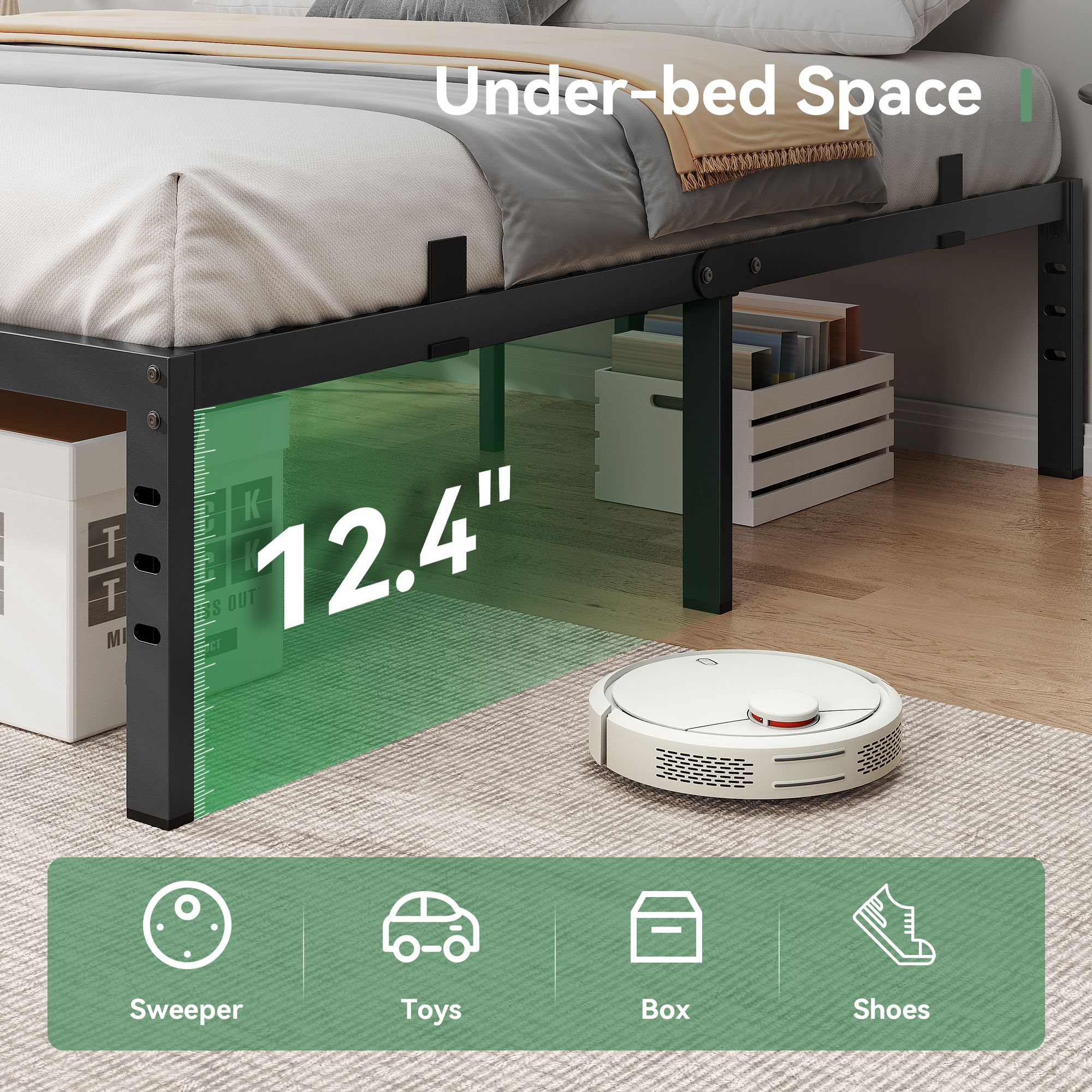 Sailvan Queen Metal Platform Bed Frame, 14-Inch photo 7