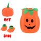 thumbnail image 2 of Kids Children Halloween Pumpkin Costume with Hat Cosplay for Baby Girl Boy Stage Party Clothing, 2 of 3