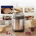 thumbnail image 2 of Programmable Bread Maker Machine with 3 Loaf Sizes and 19 Menu Functions, 2 lb Capacity, Stainless Steel Bestseling, 2 of 6