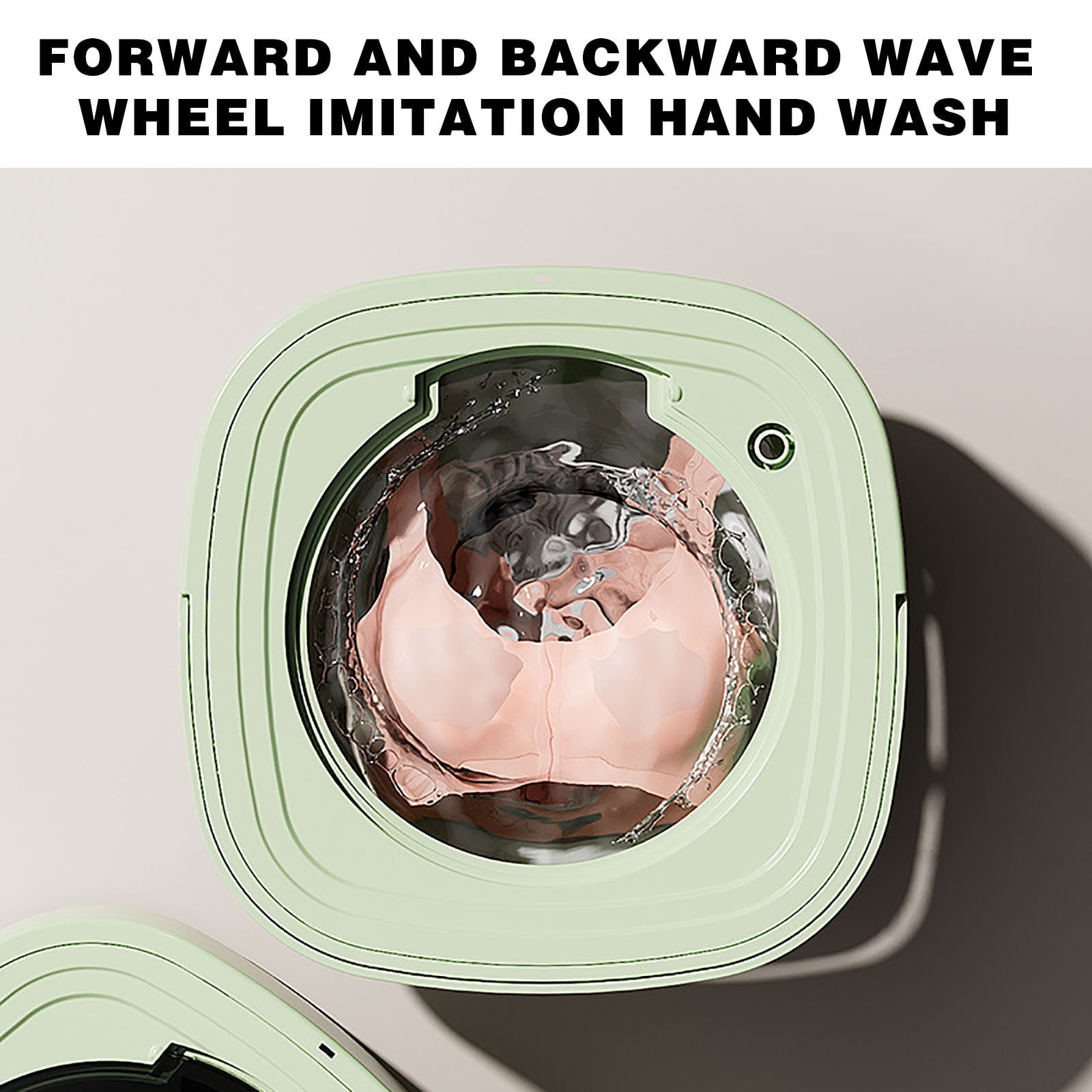 Portable Washing Machine, 8.5L Mini Foldable Washer and Dryer with 3 Modes Deep Cleaning, Small Collapsible Laundry, Sutiable for Travel, Camping, Apartment, Dorm, Baby Clothes, Socks, Underwear