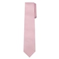 thumbnail image 3 of Jacob Alexander Men's Tone on Tone Corded Regular Length Neck Tie - Bridal Pink, 3 of 8