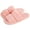 Pink, variant on BadPiggies Womens Fuzzy Slippers Warm Plush Open Toe House Shoes Comfy Fluffy Faux Fur Slides Sandals Anti-Slip for Indoor/Outdoor