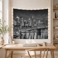 thumbnail image 5 of Monochrome Nighttime Cityscape With Art Scene, Mystical Fantasy for Space Lovers, Galaxy Room Decor Room Accent, Christmas Gift, Tapestry Wall Hanging for Bedroom and Dorm, 5 of 7