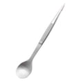 thumbnail image 3 of Pinzas de cuchara 2 en 1, utensilios de cocina, pinzas de acero inoxidable, cuchara creativa Plata, 3 of 9