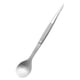 thumbnail image 4 of Cuchara-pinza 2 en 1, cuchara para servir, pinzas, utensilio de comedor ligero de acero inoxidable, cuchara sopera para restaurantes y celebraciones. Plata, 4 of 8