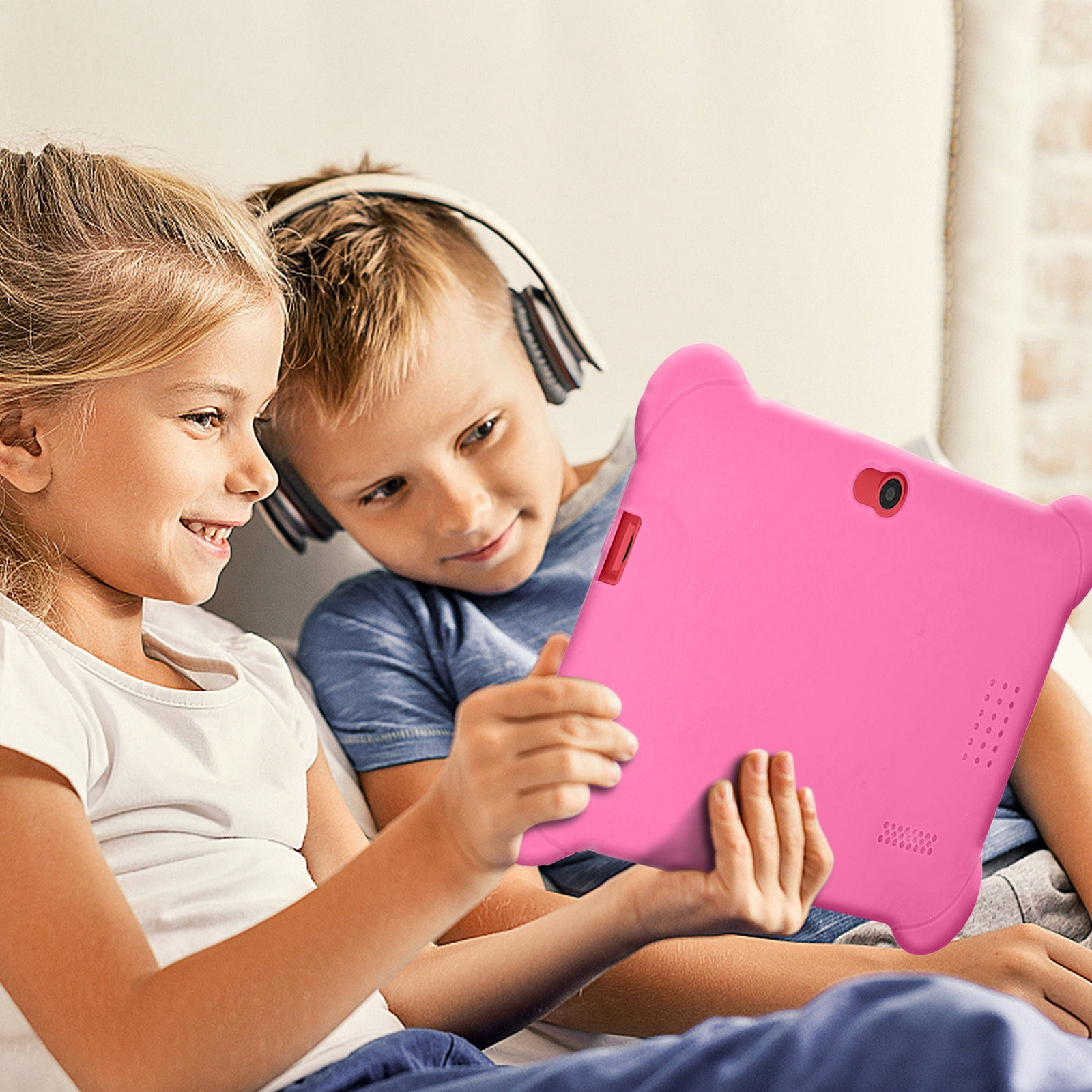 Up to 60% Off, 7-inch Children's Tablet Computer 1+8G Quad Core Android Tablet Computer Children's Early Education Learning Machine Parent-child Gift Christmas Gift, Christmas Gift