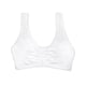 thumbnail image 4 of Sujetador deportivo Fruit of the Loom, cómodo, cierre frontal, blanco, para mujer, 4 of 4