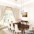 thumbnail image 3 of Hunter - Gablecrest 3-light Distressed White, Medium Size Cluster Light, Dimmable, Transitional Style, Round Shaped, for Bedrooms, Dining, Living Rooms - 19996, 3 of 7