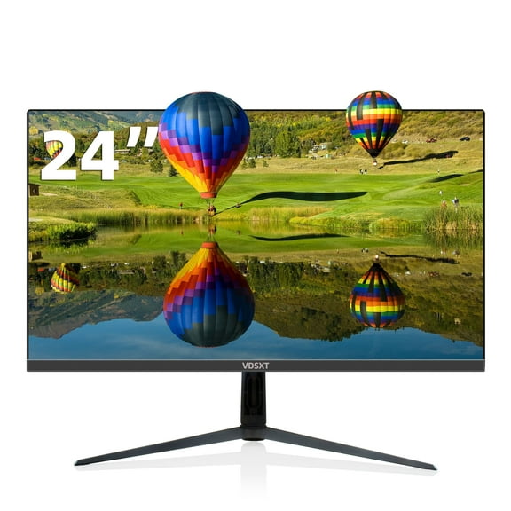 VDSXT 24" 1920x1080P IPS Computer Monitor, Black, VJ240-75Hz-P-B-3