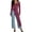 Wine, variant on Asymmetrical Dress for Women Women's Crew Neck Split Hem Long Tops Asymmetrical Dress Long Sleeve Slim Fitting Long Tunic Shirt Red L