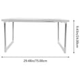 thumbnail image 3 of Miangastore Stainless Steel Plastic Oven Stand Metal Microwave Stand Tabletop Oven Rack Under Sink Storage Rack, 3 of 8