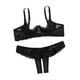 thumbnail image 2 of Lencería sexual de gran tamaño, ropa interior sexy con sujetador, lencería sexual pura, conjunto de pecho pequeño, 2 of 6