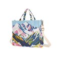 thumbnail image 7 of FORMRS Womens Corduroy Tote Bag Crossbody Shoulder Handbag with Pocket, Abstract Mountain, 7 of 7