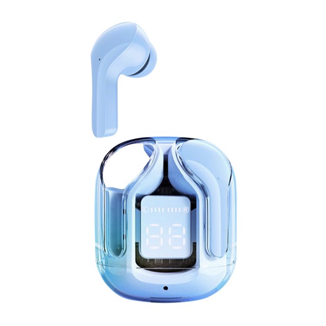 Audífonos inalámbricos Audífonos digitales transparentes 5.3 compatibles con Bluetooth (Azul) Kuymtek Accesorios Electrónicos