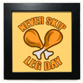 thumbnail image 1 of Drumsticks Tempt People Ignore Food Black Square Frame Picture Wall Tabletop, 1 of 3