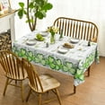 thumbnail image 2 of St. Patrick''s Day Rectangular Tablecloth 60×84 Inch, Buffalo Plaid Shamrock Eucalyptus Washable Table Cover for Party Picnic Dinner Decor, 2 of 6