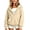 Beige, variant on Rrxhxhs Hoodies for Girls Solid Color Half Zip Long Sleeve Oversized Casual Hooded Sweatshirt with Kangaroo Pocket,Beige,2-3 Years