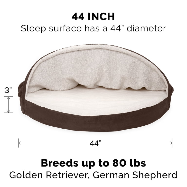 Round Cooling Gel Dog Bed with Convertible Hood photo 7