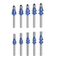 thumbnail image 4 of Tungsten Carbide 8mm Router Bit Woodworking Milling Cutter With Bearing R1.5-R4, 4 of 9
