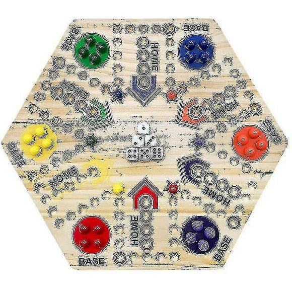 Board Game Ludo 4 Person 6 Person Track Board Party Game Wooden Game