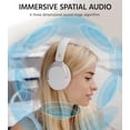 thumbnail image 3 of Restored Edifier W830NB Wireless Over Ear Headphones with -45dB Active Noise Cancelling, 94H Playtime, LDAC Hi-Res Sound, Spatial Audio, Fast Charging, Multipoint Connection, Bluetooth V5.4 - White (Refurbished), 3 of 9
