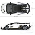 thumbnail image 3 of Toy Lamborghini Car | RASTAR 1:14 Lamborghini Aventador SVJ Remote Control Model Car, Super RC Sport Racing Car for Kids Boys Gifts, 2.4GHz / White, 3 of 9