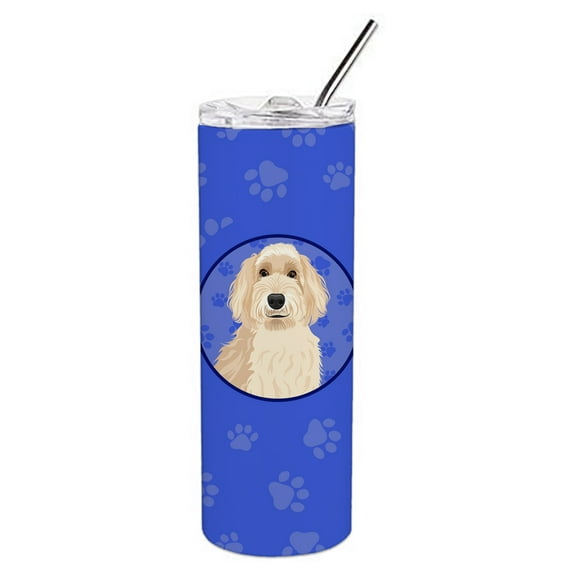 Carolines Treasures WDK1061TBL20 Doodle Fawn Design2  Stainless Steel 20 oz Skinny Tumbler Blue 20 oz multicolor