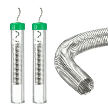 Uxcell 2Pcs Rosin Core Solder, 1.5mm Dia Non Solder Flux Wire, 10g Each Portable Flux Tin Wire Rohs for Electrical Soldering, Circuit Boards, DIY, Welding