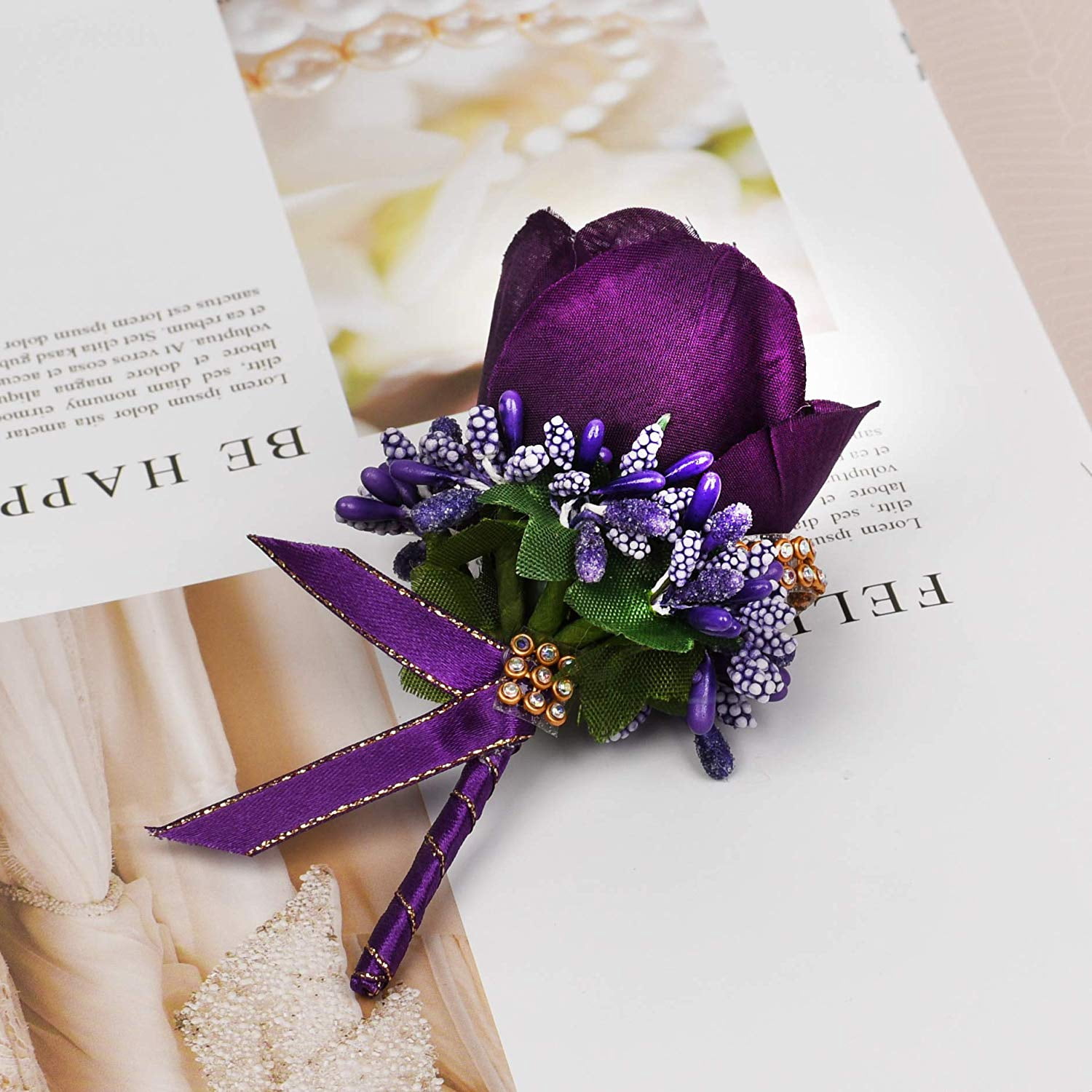 Purple Rose Corsage