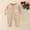 c01Brown, variant on USNSM Unisex Baby Outfit Newborn Outfit Infant Boys Girl Clothes Solid Color Long Sleeve Cotton Baby Clothes Jumpsuit Brown 14M