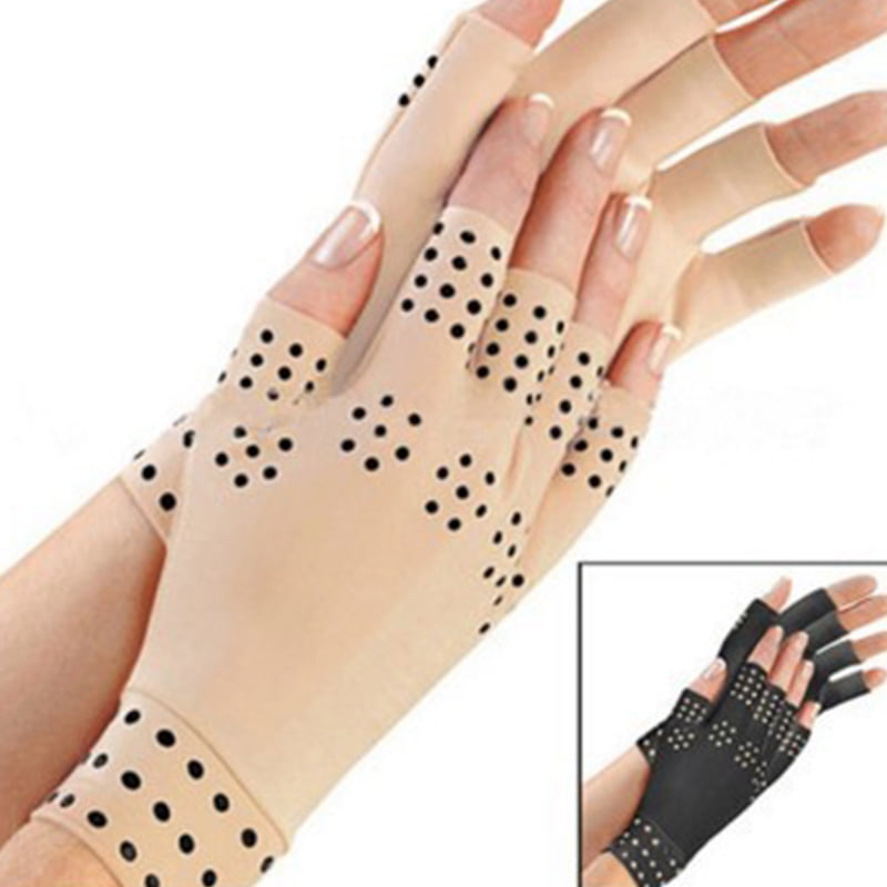 Therapy Dispensing Elastic Half Finger Gloves