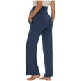thumbnail image 5 of JUSLIO Pants for Maternity Pants for Women Casual Comfortable Blue M(US:10), 5 of 7