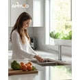 thumbnail image 2 of APPASO Modern Kitchen Kitchen Faucet Faucet with with Pull Out Sprayer Single-Handle Stainless Steel Bar RV Sink Deck Plate Brushed Nickel 360, 2 of 8