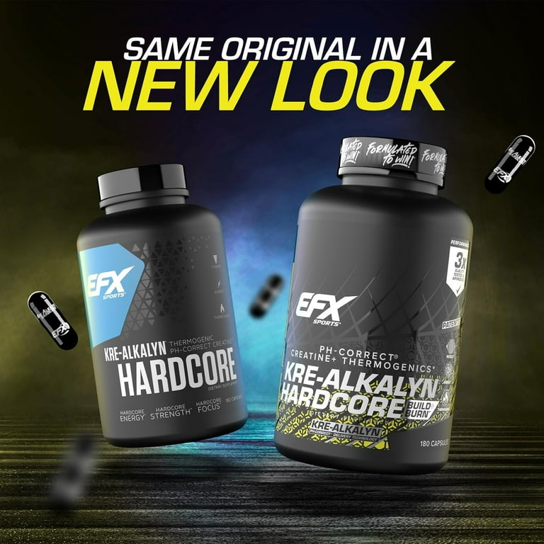 ONE'S UP Kre-Alkalyn 11250mg 90 5個セット EFX Sports, Kre-Alkalyn Hardcore, 60 Servings, Thermogenic