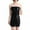 Black, variant on Women's Club Dress Faux Leather Strapless Mini Dress Slim Sleeveless Night Club Party Bodycon Dress