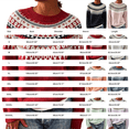 thumbnail image 3 of Endives Women's Sweaters Isle Geometric Print Crew Neck Long Sleeve Knit Pullover Sweater Casual Fall Top S, 3 of 4