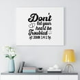 thumbnail image 2 of Scripture Walls John 14:1 Don't Let Your Heart Be Troubled Bible Verse Canvas Christian Wall Art Ready to Hang Unframed, 2 of 16