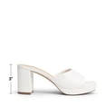thumbnail image 2 of DREAM PAIRS Women's Platform Block Heel Mule Sandals, Square Toe Ankle Strap Slip On Comfortable Heeled Sandals for Party Wedding Shoes, 2 of 6
