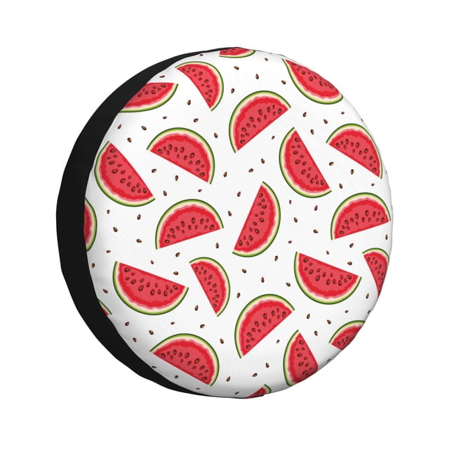 Fotbe Watermelon Funda de Llanta de Repuesto con Estampado, Engrosada, Ajuste Universal para Jeep, Remolque, RV, SUV, Camión-17 inch