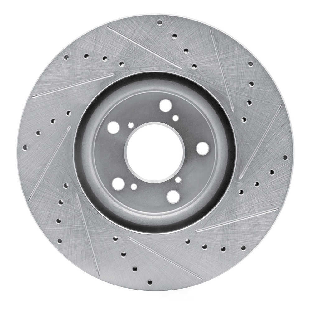 Dynamic Friction Company 631-59053L DFC Brake Rotor - Drilled And Slotted - Silver