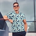 thumbnail image 5 of Daiia Penguins Dolphins Whales Pattern Men’s Polo Shirts,Solid Deck Shirt,Classic Fit, Breathable Cotton Polo for Casual and Sport Wear-Medium, 5 of 7